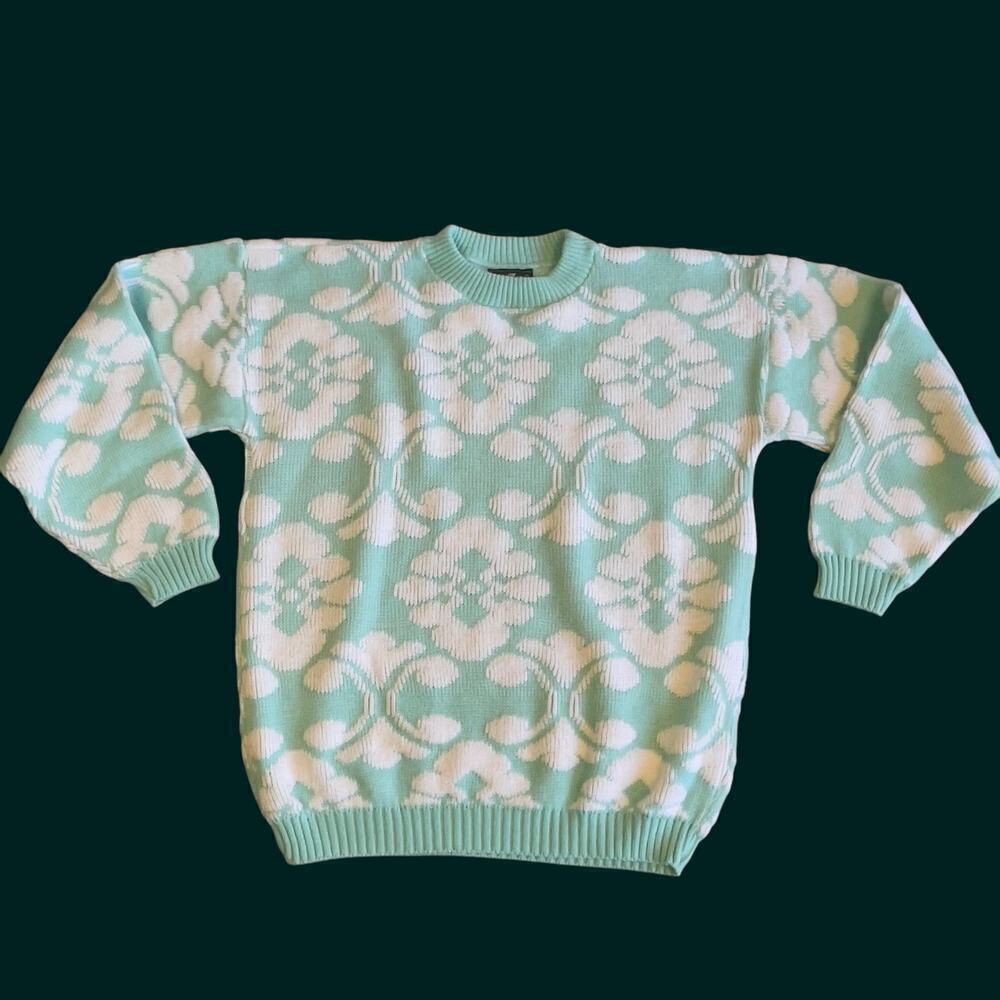 Cabin Creek 80s / 90s Vintage Floral Sweater Small